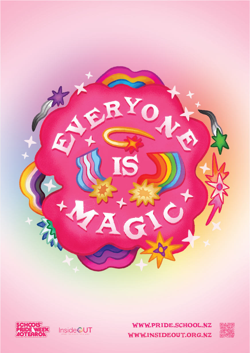An A3 poster for Schools' Pride Week 2025 without dates on it