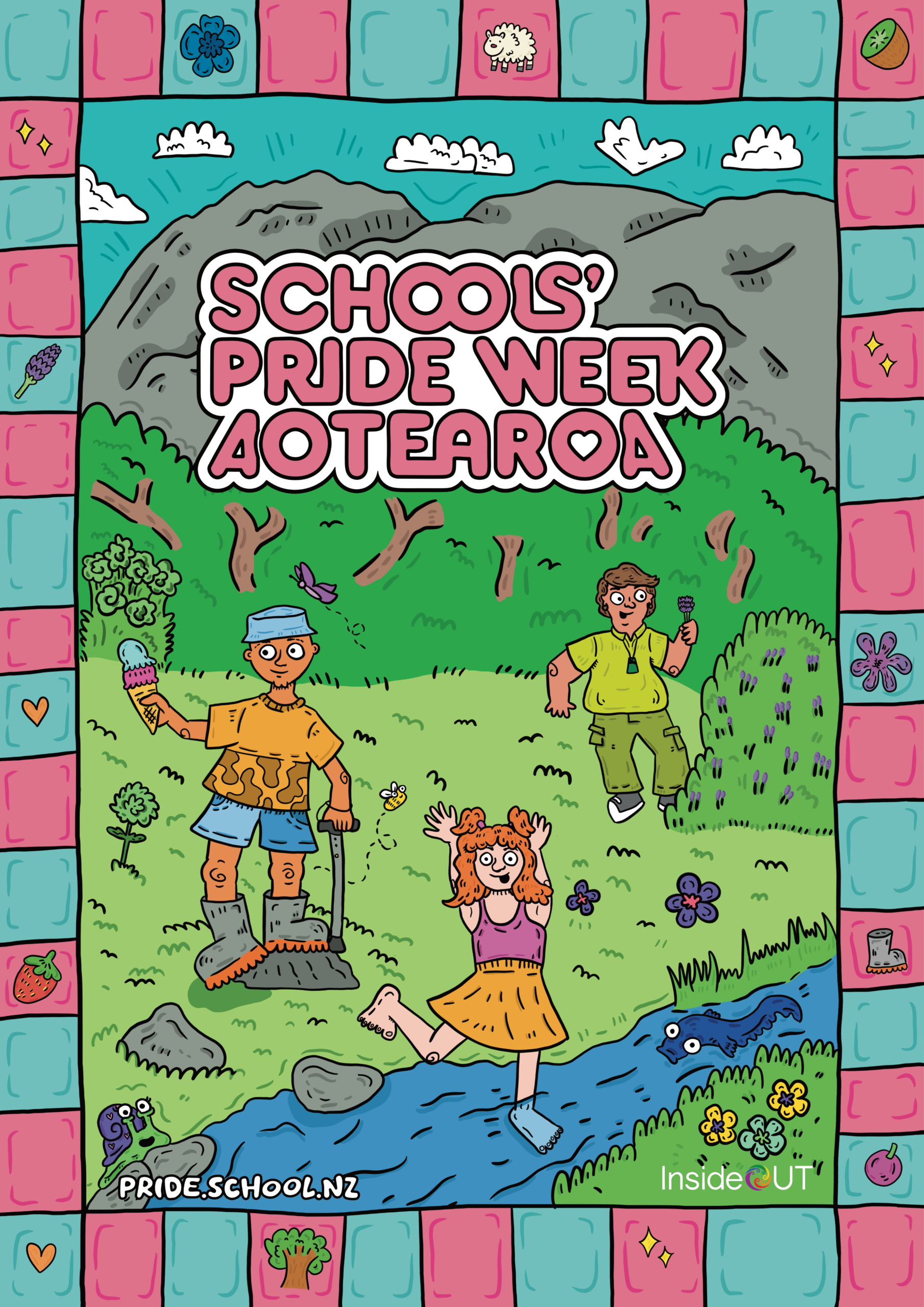 A3 no QR no date An A3 poster for Schools' Pride Week 2025 without dates on it