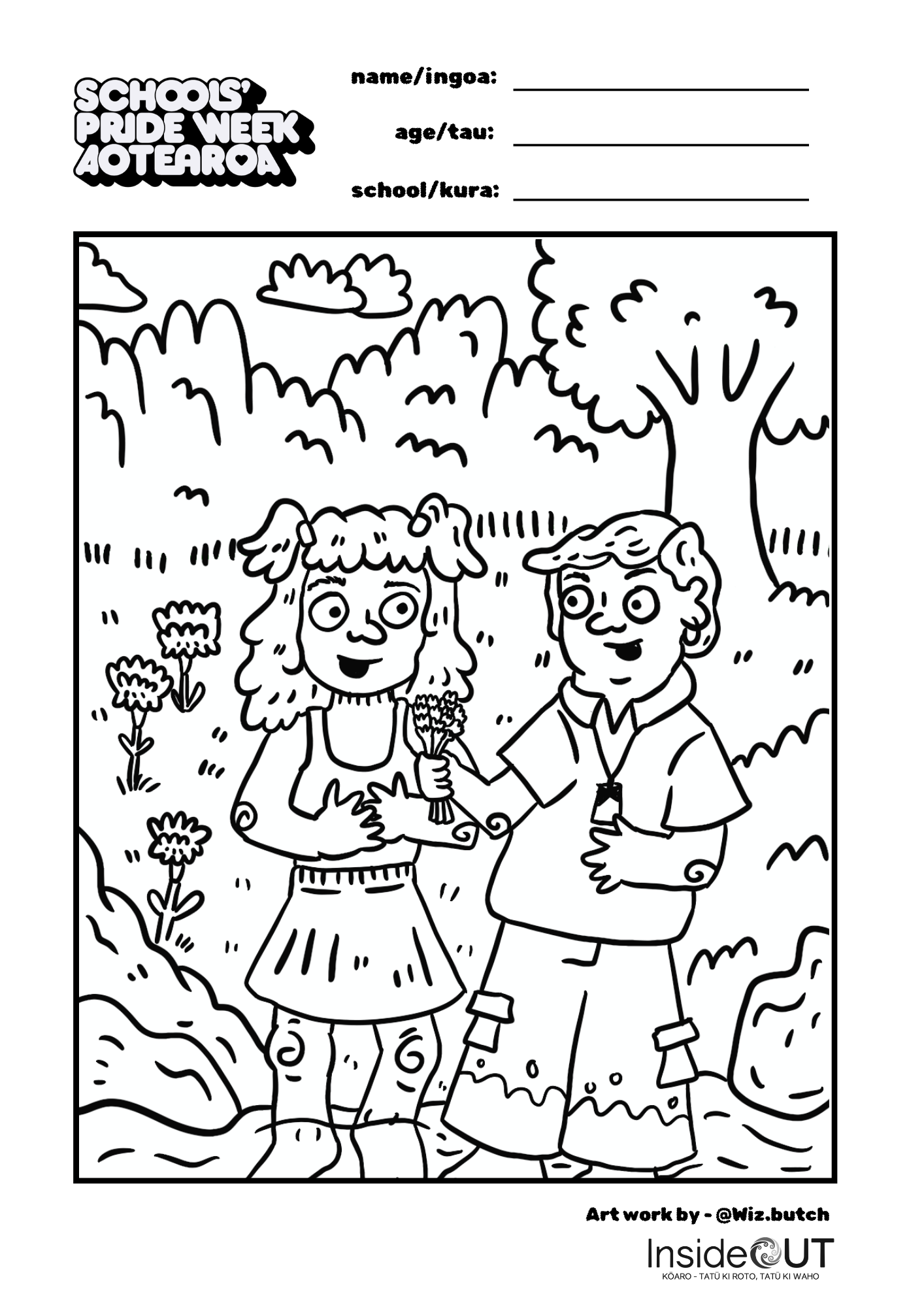 An A3 poster for the Schools' Pride Week 2025 campaign